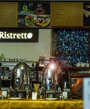 Ristretto Café inside Golden Tulip Headington – cozy coffee spot in a luxury hotel in Muscat